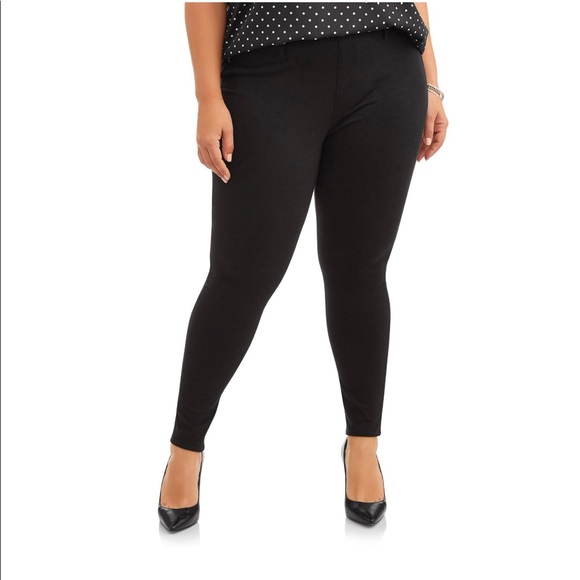 New plus size Jegging black Terra & Sky 5X - Picture 3 of 5